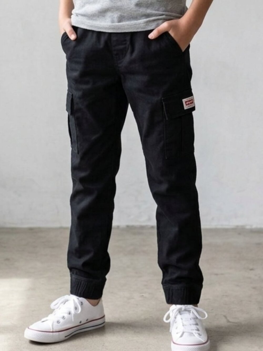 Levi's Everyday Cargo Pull On Joggers Black Kids Large 10/12